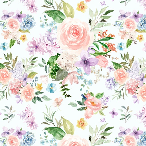 Floral fabric by the yard deals