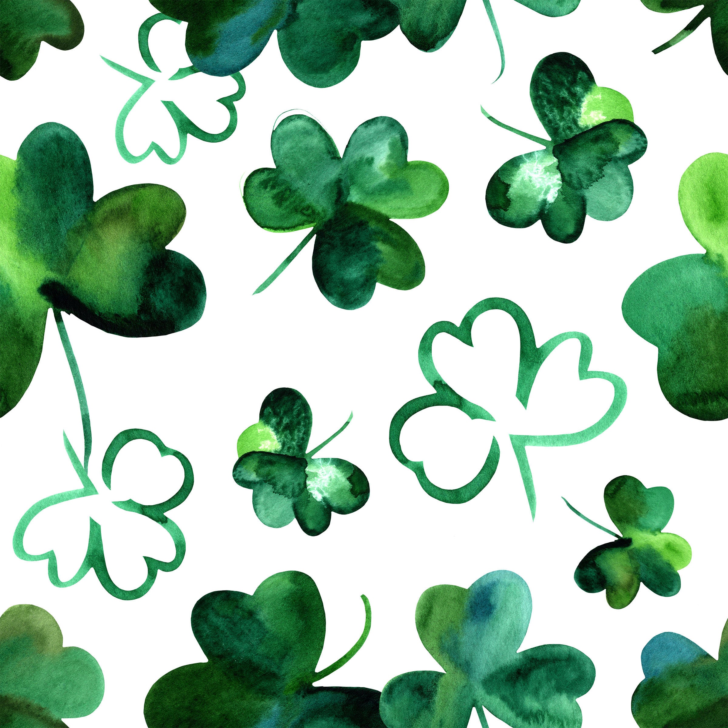 Shamrock Fabric by the Yard. Children's Fabric Green Etsy