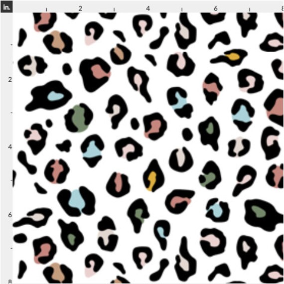 Leopard Print Fabric by the Yard. Animal Print Colorful - Etsy Leopard Print Fabric by the Yard. Animal Print Colorful - Etsy