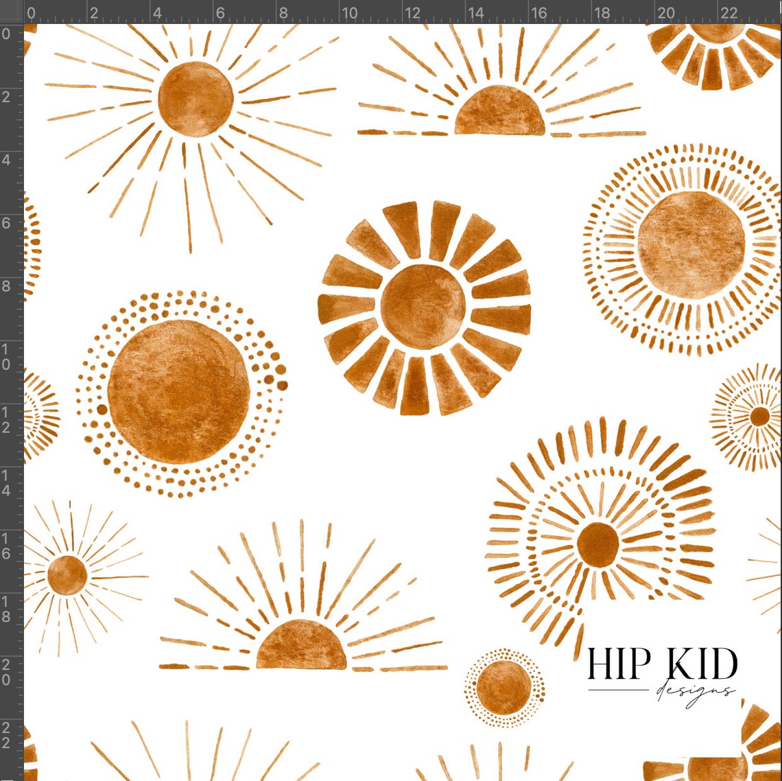 Boho Suns Wallpaper Golden Sun Sunshine Beach Peel and - Etsy