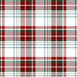 Red and Green Plaid Fabric by the Yard. Quilting Cotton, Sateen, Poplin, Organic Knit, Minky, Fleece, Home Decor. Christmas Fabric, Holidays