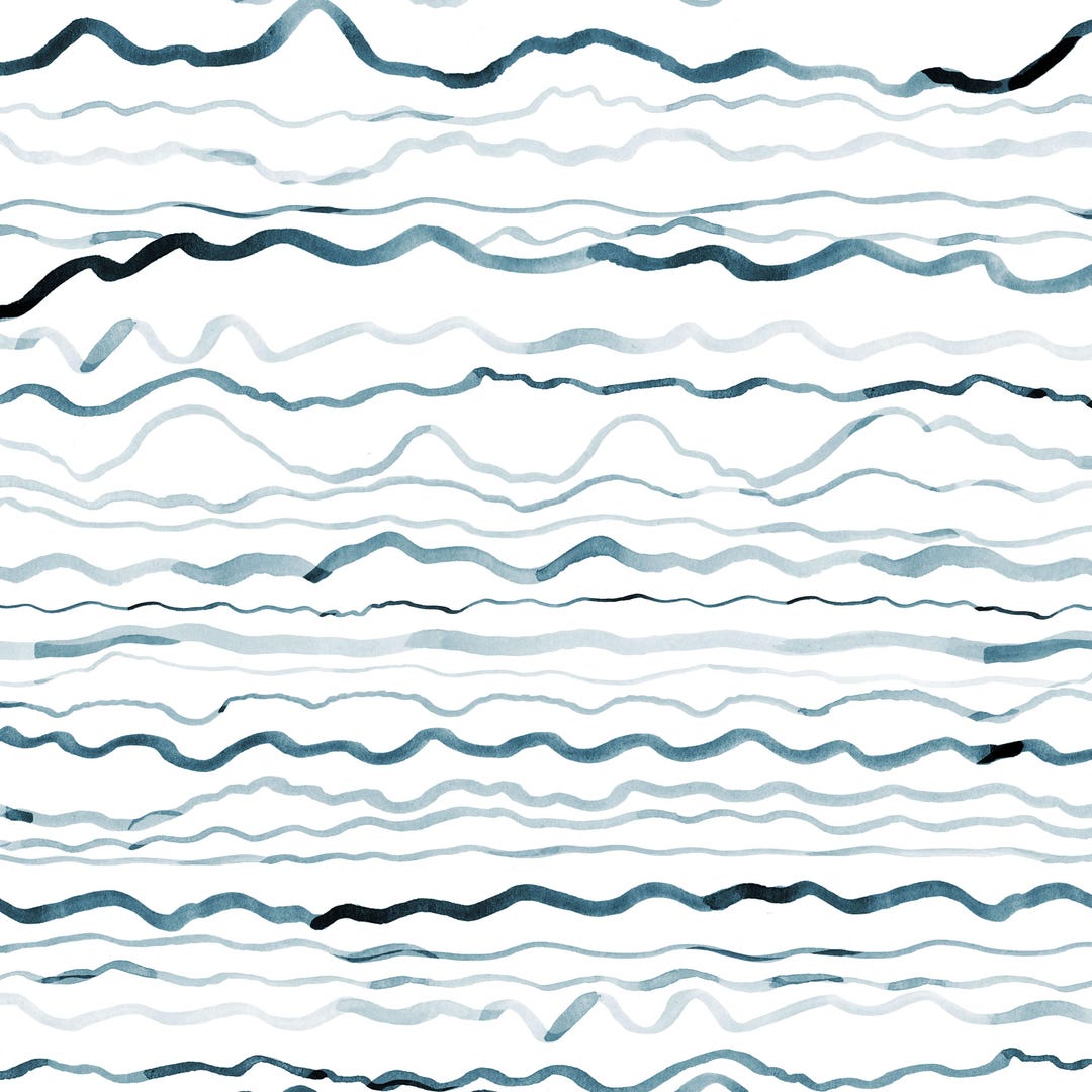 Ripple and Wave Fabric by the Yard. Quilting Cotton, Poplin, Organic ...