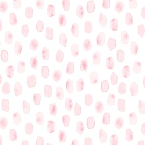 Blush Dots Fabric in Quilting Cotton, Poplin, Organic Knit, Minky, Fleece. Pink Watercolor, Brush Strokes, Minimalist, Coordinate