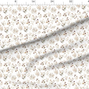 Vintage Floral Fabric - Watercolor Poppy Florals, Granny Chic, Cottagecore - Cotton, Minky, Home Decor, Upholstery Fabric by the Yard image 4