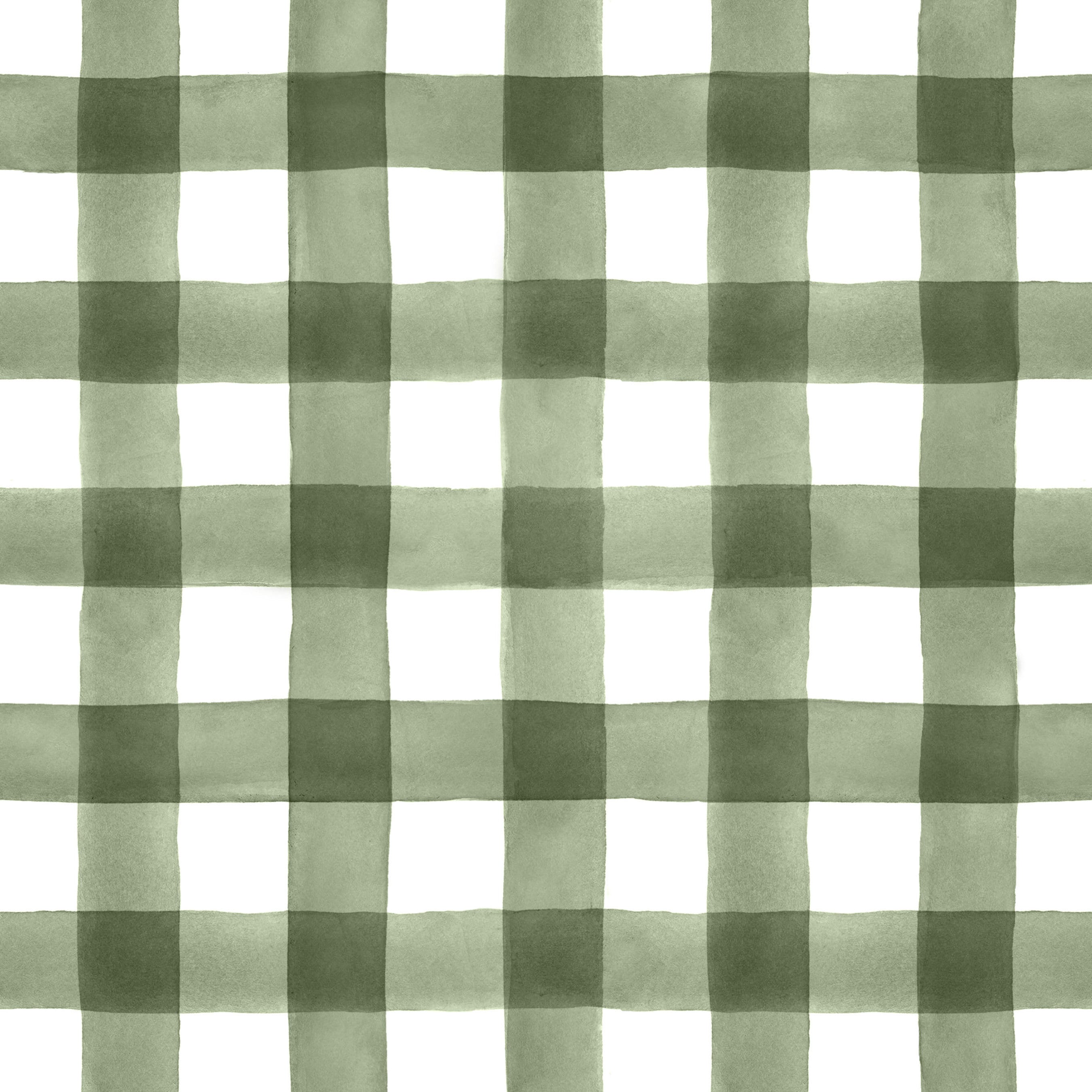 Checkerboard Check Checkered Pattern in Sage Olive Green and Beige