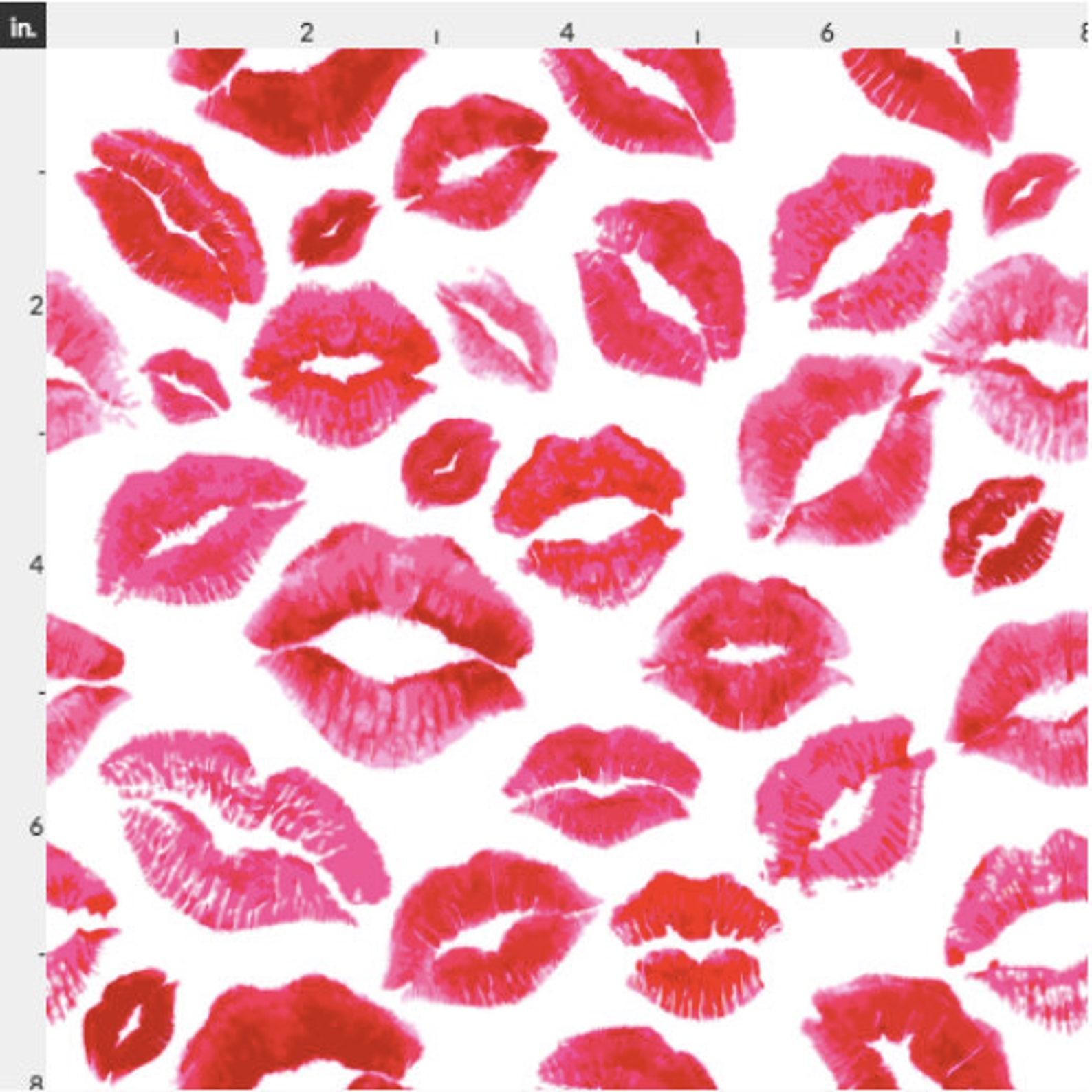 Love Lips Fabric by the Yard. Quilting Cotton Organic Knit Etsy