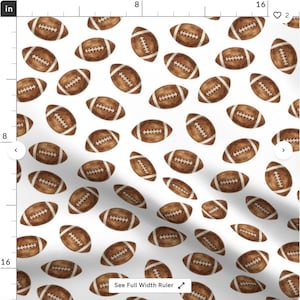 Football Fabric by the Yard. Quilting Cotton, Poplin, Organic Knit ...