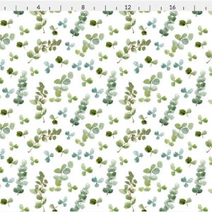 Boho Eucalyptus Fabric by the Yard. Quilting Cotton Minky - Etsy
