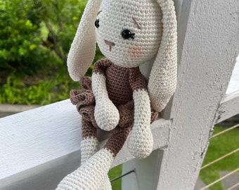 Rabbit, Bunny, Stuffed Toy, Baby Gift, Gift Ideas, Cotton, Crochet, Knitted