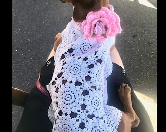Dog Collar, Accessories, Flowers, Butterflies, Crochet, Wedding, Pooch, Pet fashion, Dog Fashion