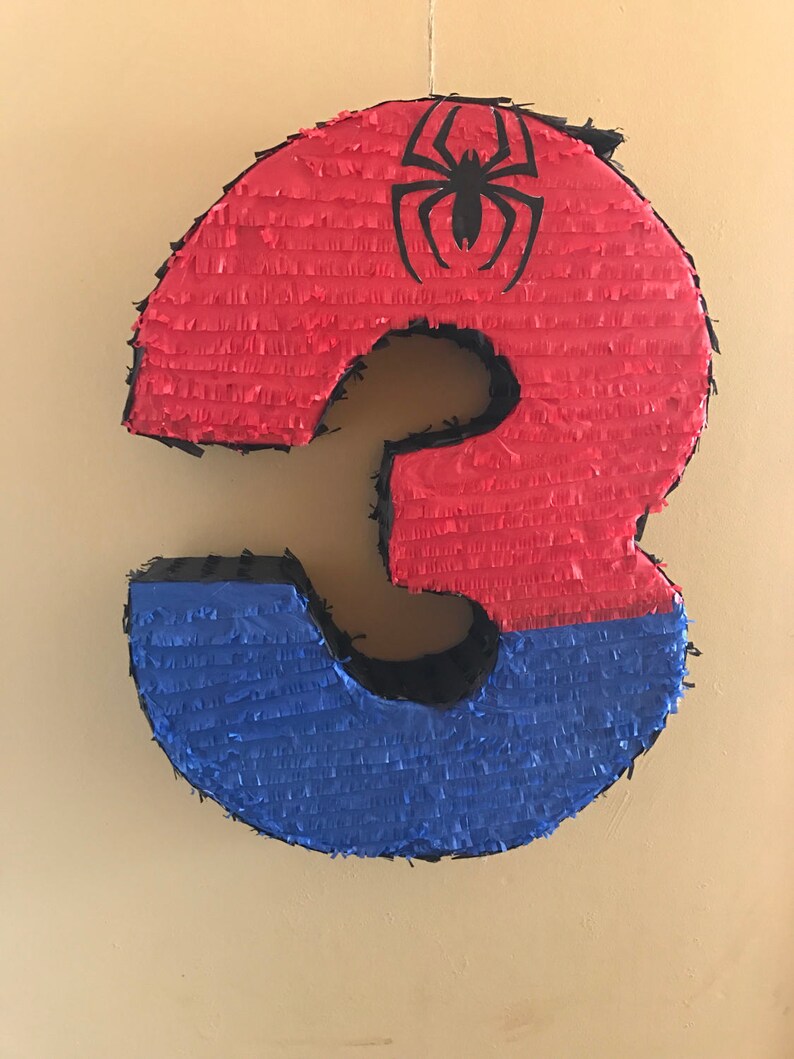 Spiderman Number Pinata