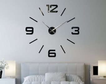 Large bedroom wall clock 40 - 50 inches silent