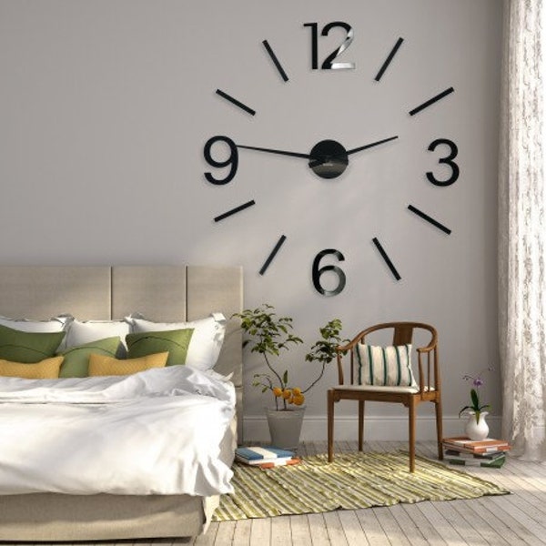 Extra Large 3d Wall Clock Etsy UK