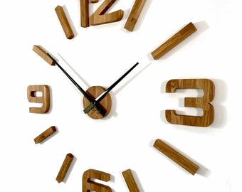 Wall Clock Charm 7 Eco Oak 100-130Cm