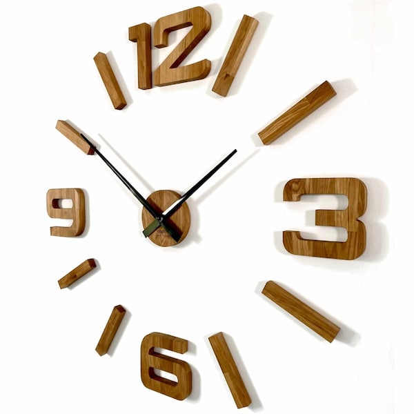 Horloge Murale Charm 7 Chêne Eco 100-130Cm