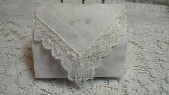 Lovely Vintage Hankie Lavender Sachet Envelope La… - image 1