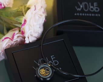 Collana ingranaggi orologio Pendente realizzato con parti da orologi reali