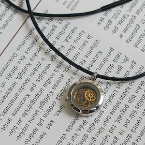 Watch gears necklace Pendant made from parts from real watches