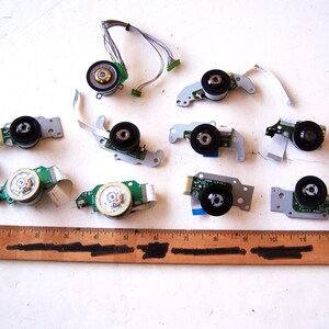 Computer CD-ROM High Speed Motors Lot of 10, Small Flat Motors, Upcycled Computer Parts, Small Electrical Motors, Techie Supply, USA Seller