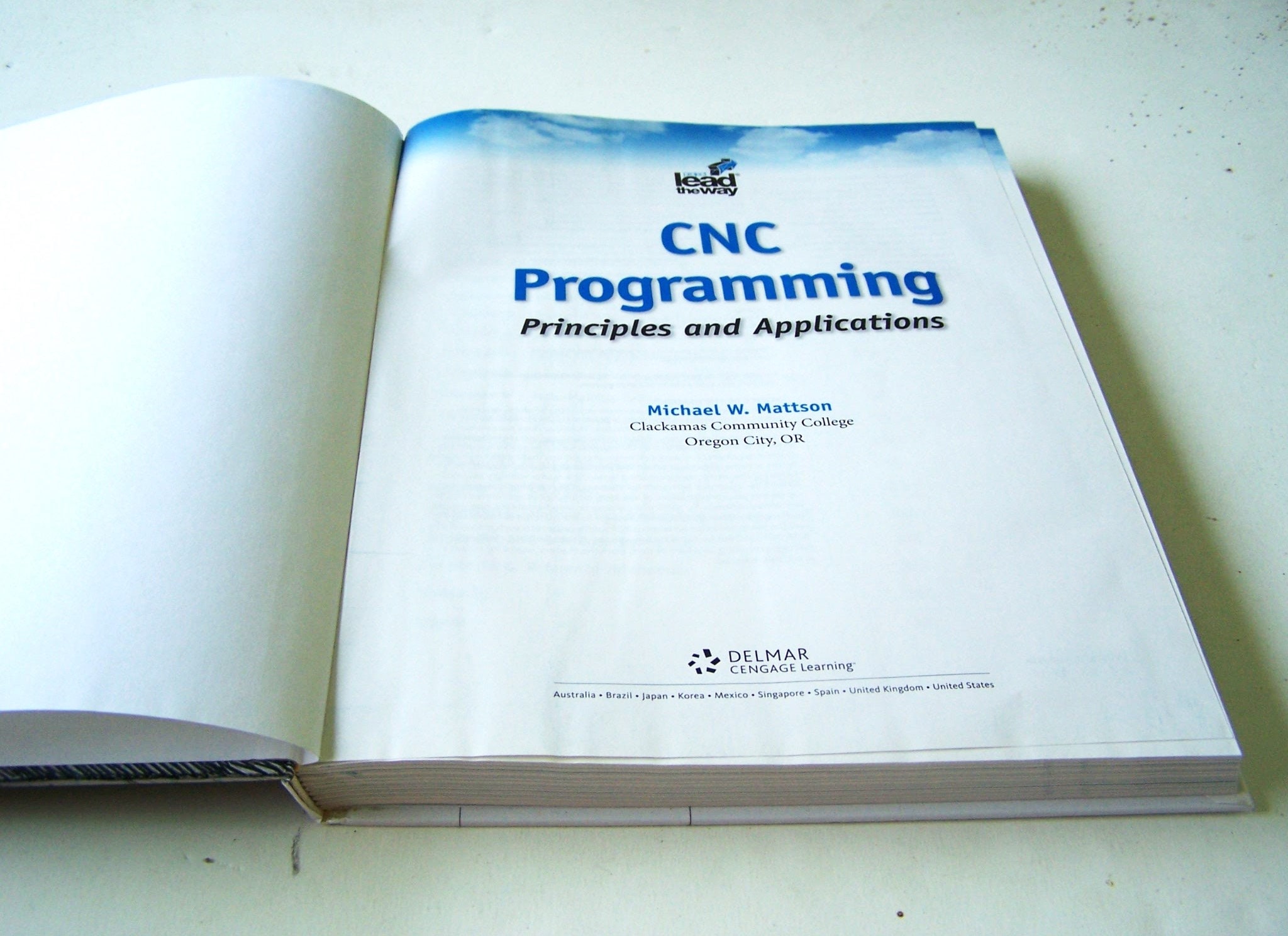 CNC Programming Principles and Applications by Michael W. Mattson, NC ...