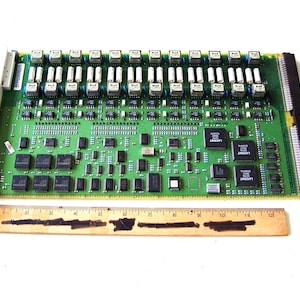 Computer Circuit Board, Computer Art Parts, Geeky Stuff, Upcycled Computer Supply, Green Circuit Board, Assemblage Supply, American Product