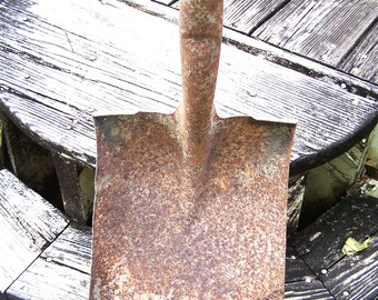 Vintage Rusty Flat Shovel Head, Farm Decor, Reusable Shovel Head, American Product, Rusty Garden Tool, Old Shovel Head, Rusty Metal