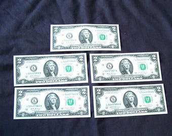 BANKNOTESコレクション② 22枚 1880 Series THOMAS JEFFERSON 2 Dollar Hybrid Commemorative Note on