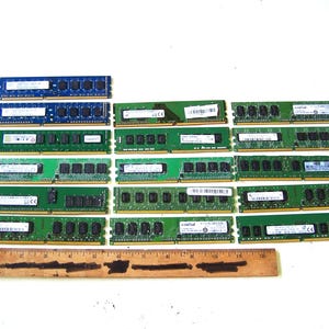 Computer RAM or Memory Sticks Gold Fingered 16 Pieces, Jewelry and Craft Supply, Computer Boards, American Seller, Circuit Boards