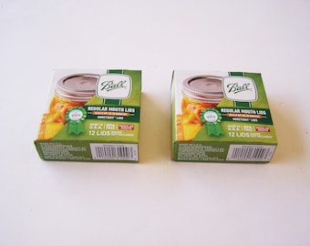Ball Dosendose Deckel Regular Mouth 2 Boxen von 12 Deckelzahl 24 Deckel Gesamt