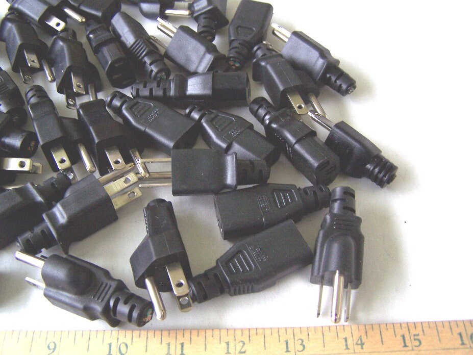 110 Volt Male and Female Electrical Plugs for Art and Craft Supply, 40 ...
