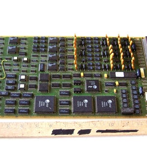Computer Circuit Board, Computer Art Parts, Geeky Stuff, Upcycled Computer Supply, Green Circuit Board, Assemblage Supply, American Product