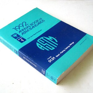 1992 年 ASTM 規格年次書、第 01.01 巻 鋼管、チューブ、継手、セクション 1 鉄鋼製品