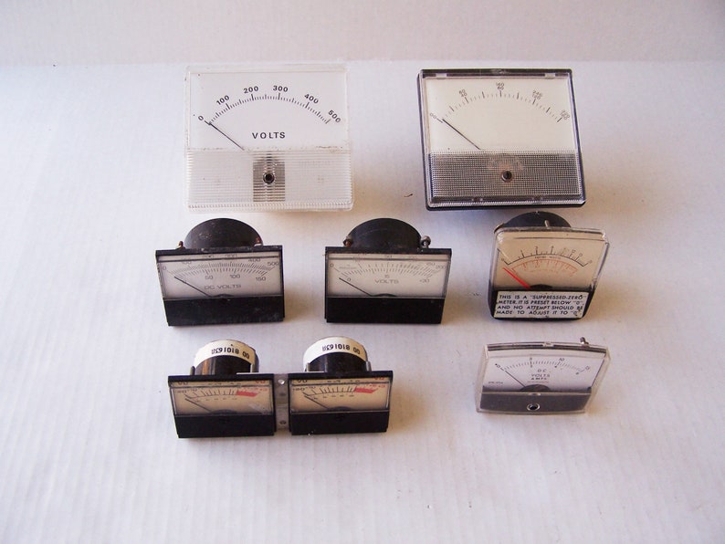 Analog Panel Meter Faces 8 Pieces Steampunk Supply Clear Etsy