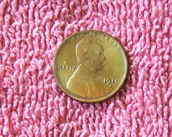 1911 D Lincoln Penny or Cent graded extra fine, Estate Find, Collectible Coin, American Seller, Birthday Gift, Rare Vintage Penny