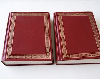 The World Book Dictionary, Volume One A-K, Volume Two L-Z, Illustrated Dictionaries, 1970s Dictionaries, Birthday Gift, Red Cover Books