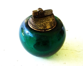 Vintage Cigarette Lighter Glass Body Nonworking, Antique Lighter, Collectible Cigarette Lighter, American Seller, Paper Weight Lighter