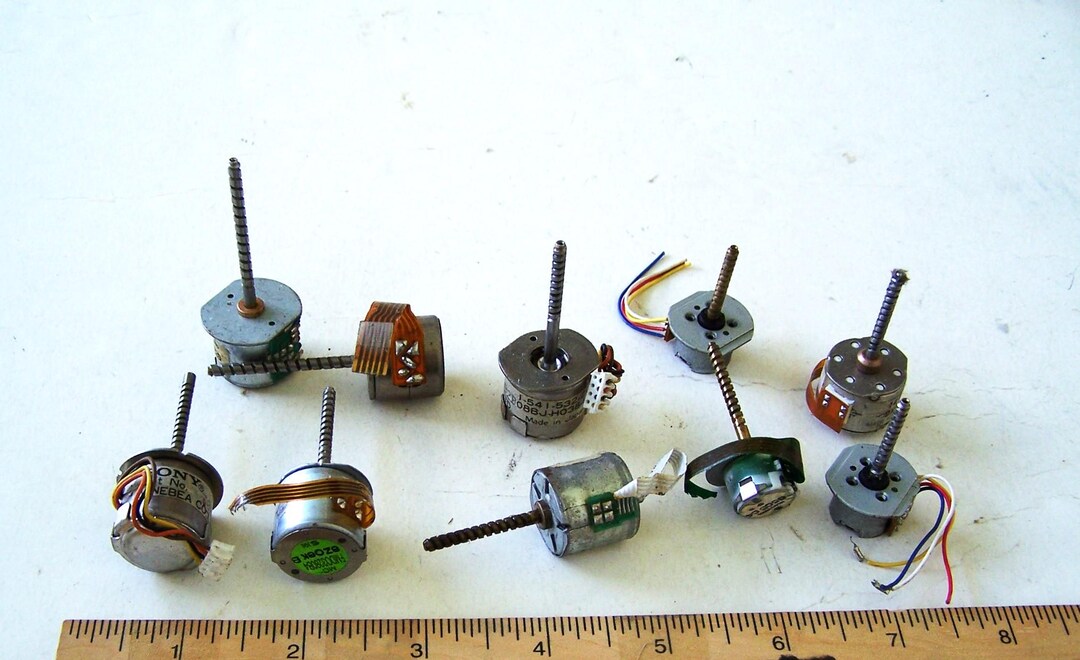 Computer Floppy Drive Motors Lot of 10, Small DC Motors, Upcycled ...