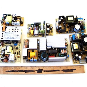 Populated Circuit Boards Lot of 6, Upcycled Computer Boards, Older Circuit Boards, American Product, Recycled Parts, Geeky Parts Stuff