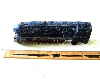 Vintage Toy Train Engine, As Is Condition, American Seller, Rustic Model Train, Model Railroad Toy, Antique Toys