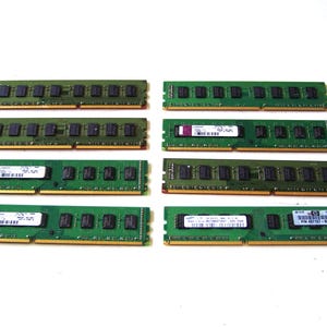 Computer RAM or Memory Sticks Gold Fingered 8 Pieces, Jewelry and Craft Supply, Computer Boards,  American Seller, Circuit Boards