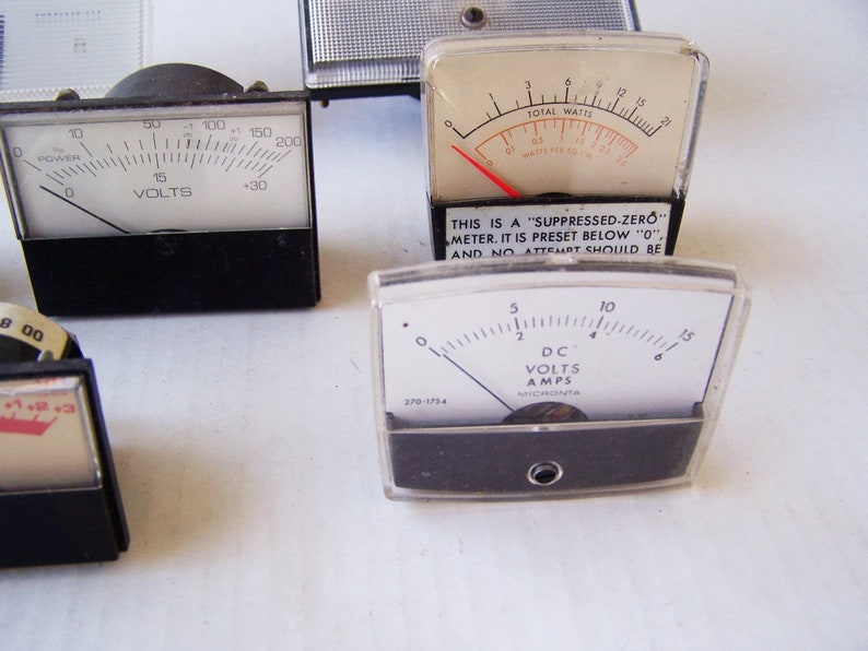 Analog Panel Meter Faces 8 Pieces Steampunk Supply Clear Etsy