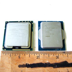 Recycled Computer Chips or CPUs Lot of 2 for Craft and Jewelry Making, Geek Jewelry Parts, American Seller, Robot and Sculpture Parts