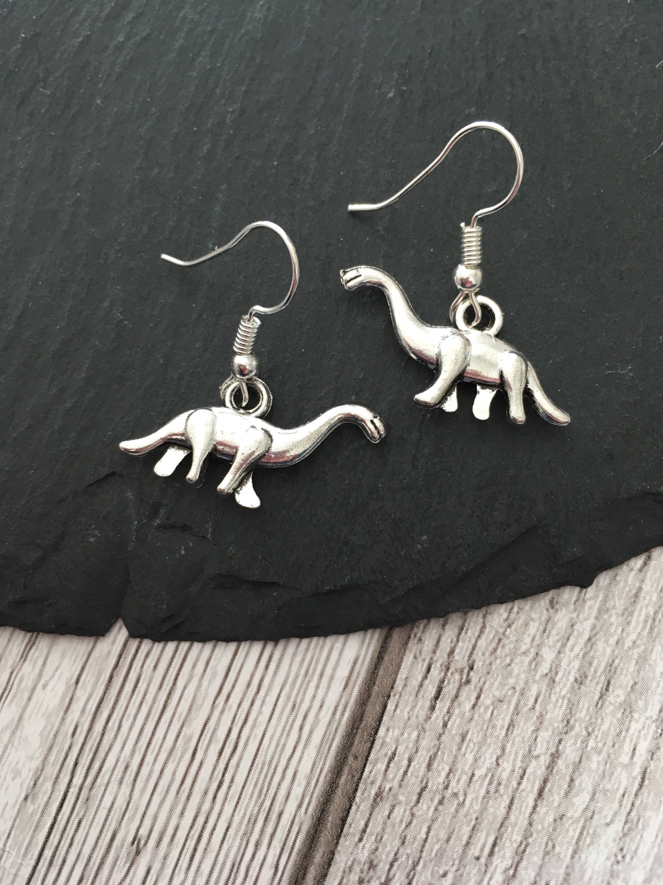 Christmas dinosaur earrings Clearance
