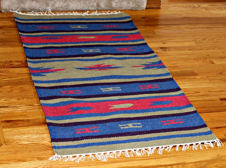 Vintage Decke 4 5x2 Ft Baumwolle Lebendige Stammes S