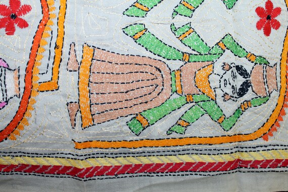 CLEARANCE Boho, Pure Silk, Vintage, Hand Embroide… - image 6