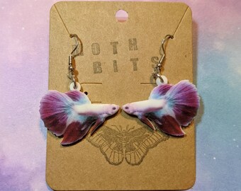 betta fish earrings