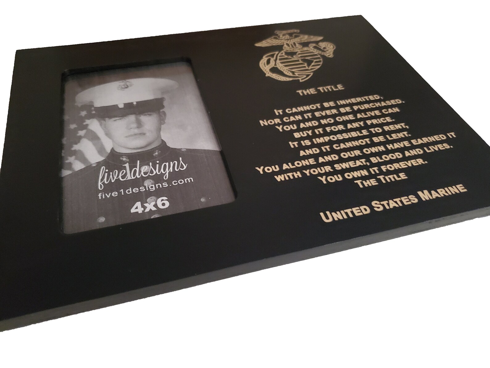 USMC Boot Camp Graduation Gift the Title Marine Corps 4x6 Etsy
