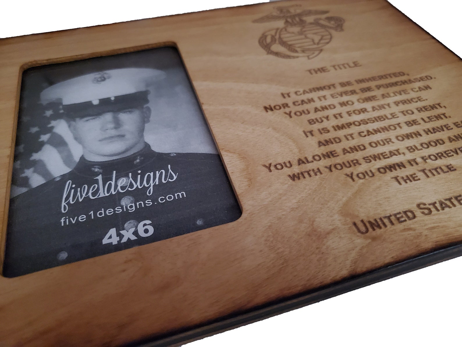 USMC Boot Camp Graduation Gift the Title Marine Corps 4x6 Etsy