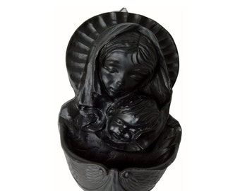 Irish Turf Our Lady & Child Water Font [BK4]