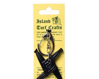 Irish Turf St. Brigid's Cross-sleutelhanger 2'' [MJ02]